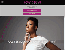 Tablet Screenshot of lanafierce.com